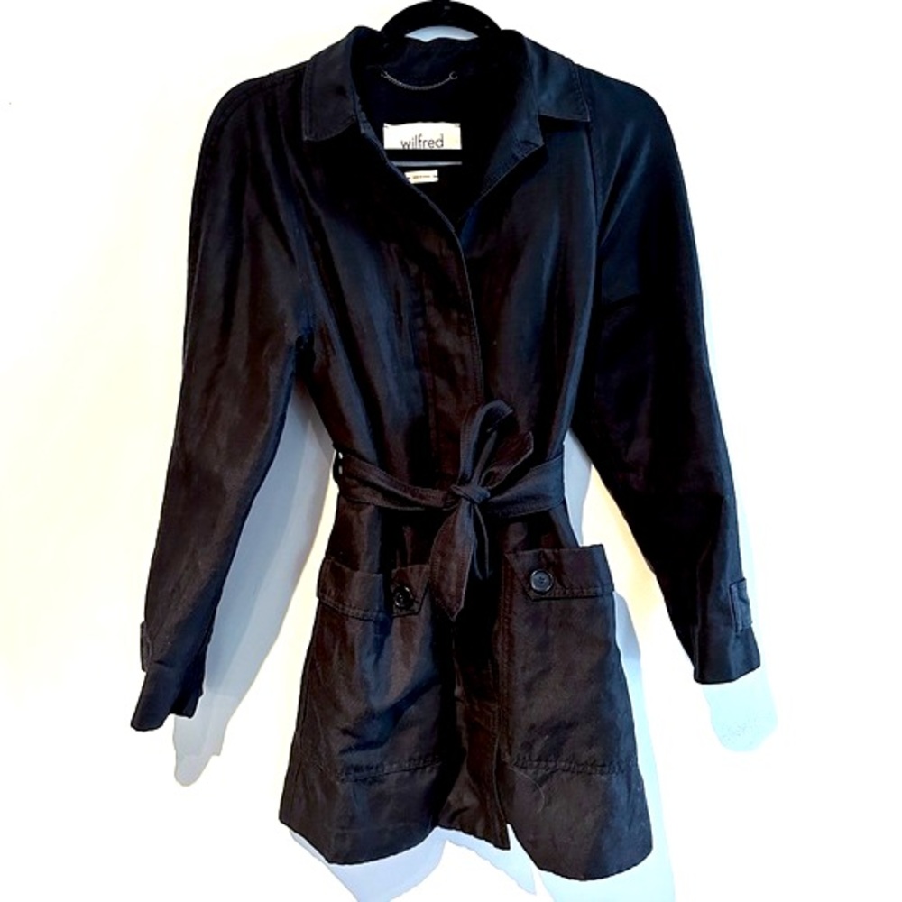 Wilfred by Aritzia Black Trench Coat